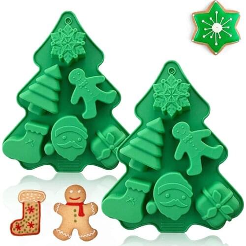 Christmas Baking Mold Silicone Cake Molds Nonstick Christmas Candy Making Molds Christmas Gift Kitchen Accessories