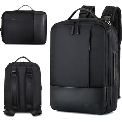 17'' 15.6 Inch Waterproof Male Bags USB Charging Back Pack Notebook Black Travel Bagpack Business Backpack Men Laptop Backpacks