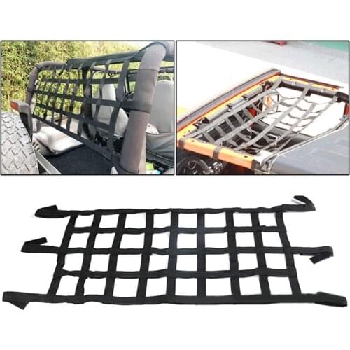 Heavy Duty Cargo Net Cover For Je ep Wrangler 07-18 Multifunctional Top Roof Storage Hammock Cover Y5GF