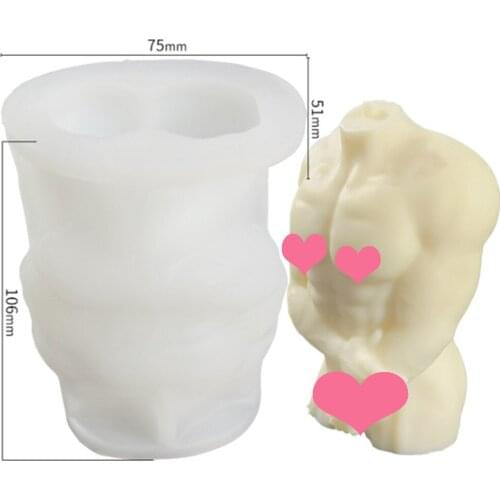 3d Body Art Candle Silicone Mold for Women Model Human Body Silicone Mold Crystal Resin Wax Mold Aromatherapy Candle