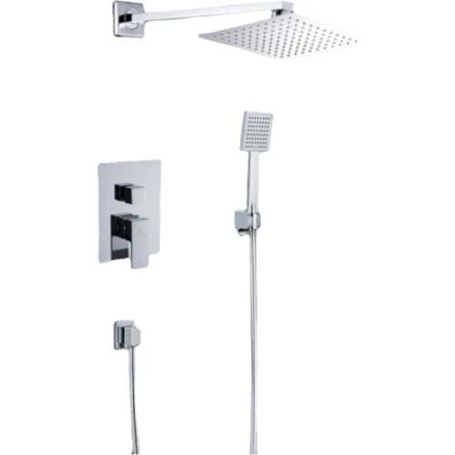 Concealed Bathroom In-wall Embedded Hidden Embedded Box Mixing Valve Take A Shower Rainforest Bathing Shower Set Faucet