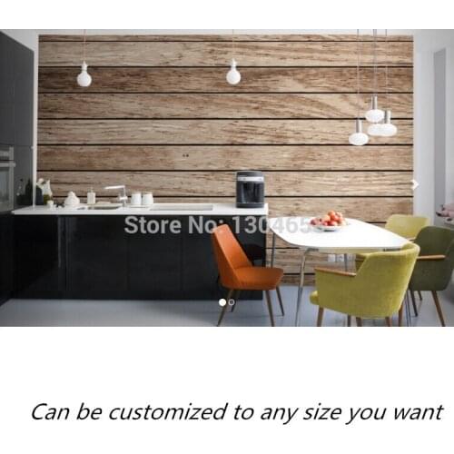 Custom- modern 3D mural Sanded Wooden Flooring Texture Mural sofa bedroom TV backdrop papel de parede