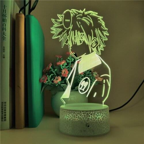 Anime LED Nghtlight Kids 3D Night Light USB HUNTER X KILLUA ZAOLDYECK Figure Table Lamp Child Birthday Gifts Party Decor