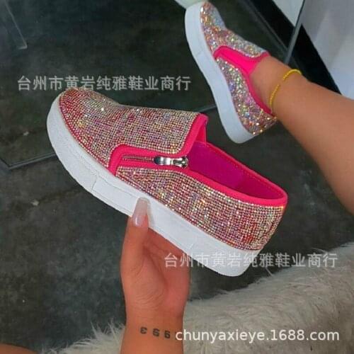 Womens shoes autumn 2020 new large size loafers womens slip-on lazy shoes inner increase flat casual shoes women shoes