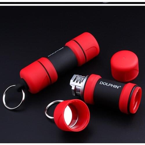 Outdoor Waterproof Windproof Lighter Funny Dumbbell-shaped Peculiar Personality Inflatable Lighters Smoking Set Gifts For Men