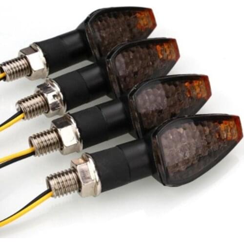 2Pcs/4Pcs Universal Motorcycle Turn Signals LED Light Blinker Flashing Tail Stop Signal Light Lamp