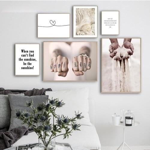 Healing Motivational Quotes Canvas Nordic Poster Abstract Art Wall Print Painting Scandinavian Modern Home Decoration Picture