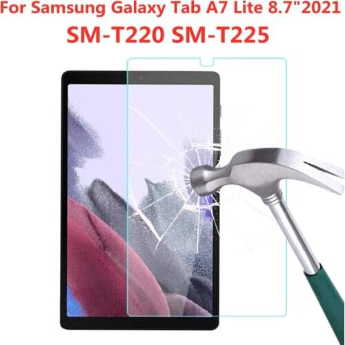 9H Tempered Glass For Samsung Galaxy Tab A7 Lite 8.7 Inch Screen Protector 2021 SM-T220 T225 Anti Scratch Tablet Protective Film