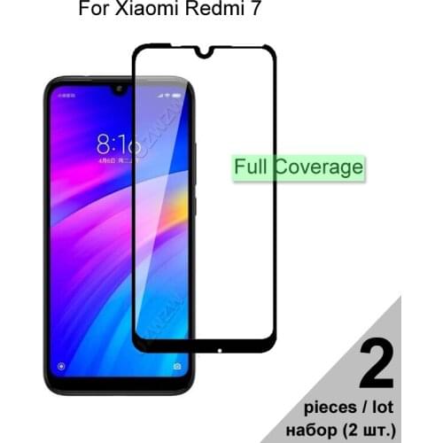 Protective Glass For Xiaomi Redmi 7 Full Coverage Tempered Glass For Xiaomi Redmi 7