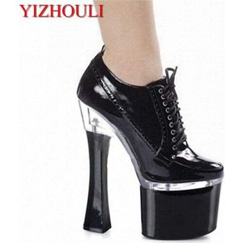 18CM Brand New Top Quality Platform Women Pumps 7 inch Thick with High Heels Women Shoes pole dancing shoes