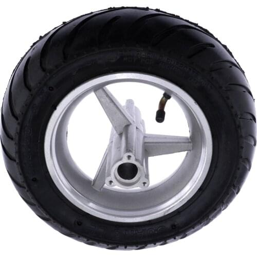 110/50-6.5 Rear Wheel Assembly Tire and Rim Replacement for 47CC 49CC Mini