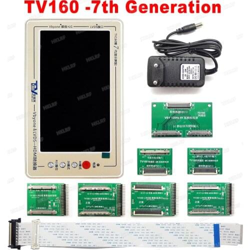 2020 TV160 6th Generation+ 43 in 1 Chip repair tools Full HD Display LVDS Turn VGA LED/LCD TV Motherboard Tester Tools Converter