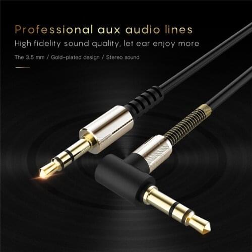 3.5mm Audio Cable 1M Nylon Braid Car Amplifier Aux Cord For Car Phone Tablet Headset Louder Audio Extension Cable