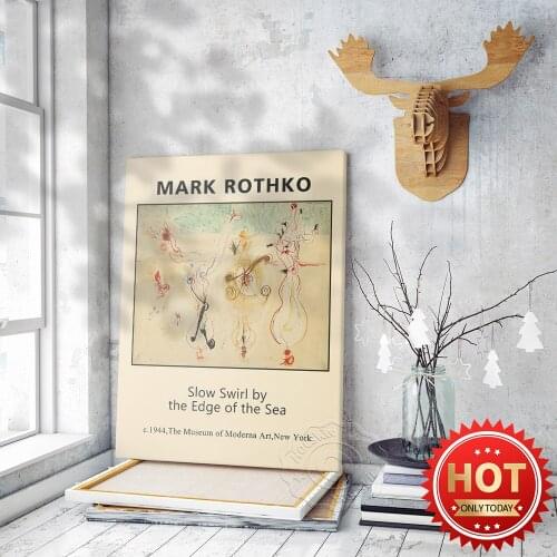 Mark Rothko Abstact Art Prints, Rothko Vintage Art Decor, Mark Moderns Art Musdeum Exhibition Posters, Gallery Decor Wall Sticke