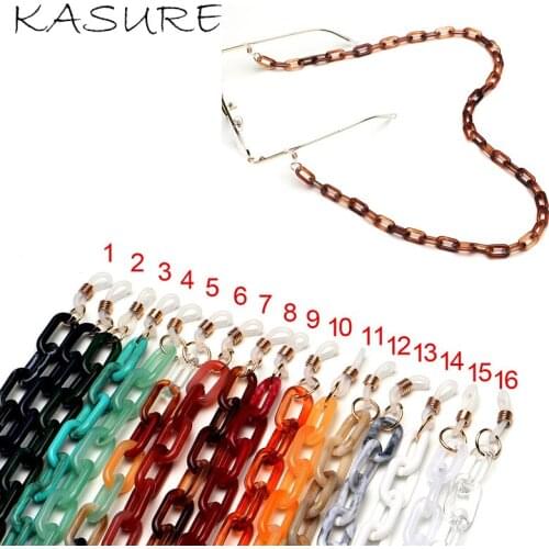 Kasure Acrylic Reading Glasses Chain For Women Sunglasses Eyeglass Chains Eyewears Accessories Cord Holder Neck Strap Lanyard