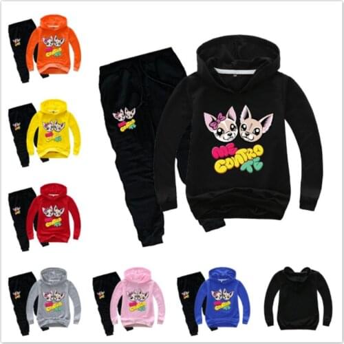 New Children Clothing Sets Spring Autumn Baby Boy Girl Clothing Set Cartoon Me Contro Te Cartoon Fashion Hoodie+Pants 2 Pcs Suit