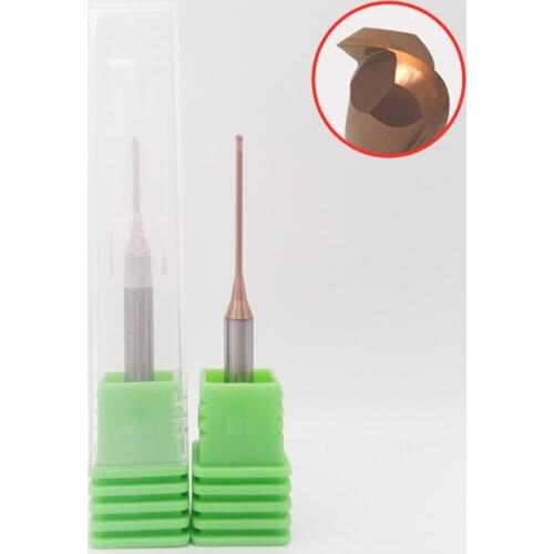 Good quality HRC60 CNC carbide ball milling cutter long neck cutting long neck End mill deep milling cutter round cutters