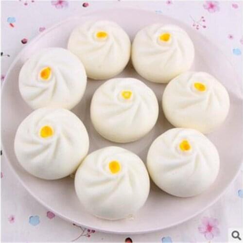 Cute Simulation Food Bun Slow Rising Cream Scented Decompression Toys Squeeze Healing Toy Kawaii Stress Reliever Ball