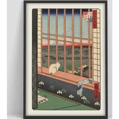 Wall Art Home Wood Block Japanese Cartoon Decor Canvas Print Painting Modern Poster Living Room Modular Picture No Frame Artwork
