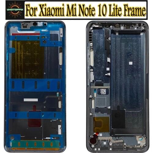 New For Xiaomi mi note 10 Lite Middle Frame Housing Bezel 6.4" For Xiaomi Mi Note10 Lite Front Lcd Middle Frame Replacement