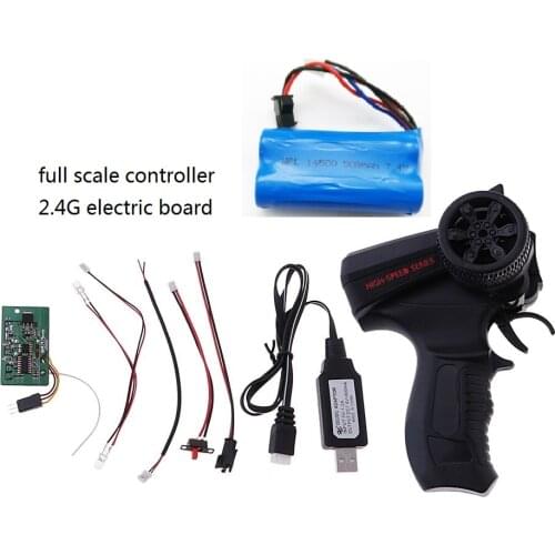 WPL B14K B24K B16K B36K C14K C24K Original Full Scale Remote Controlller KIT Part DIY Construction 2.4G Receiver Battery Charger