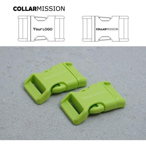 Plastic adjustable engraved buckle for dog collar tactical belts webbing outdoor camp DIY accessory 25mm light green CK25SJ08