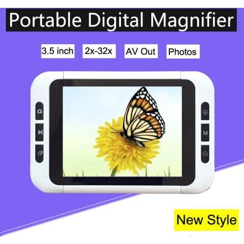 Portable Digital Electronic Visual AIDS 3.5 Inch Screen Magnifier Elderly People Reading Newspaper Helping Hand Magnifying Glass