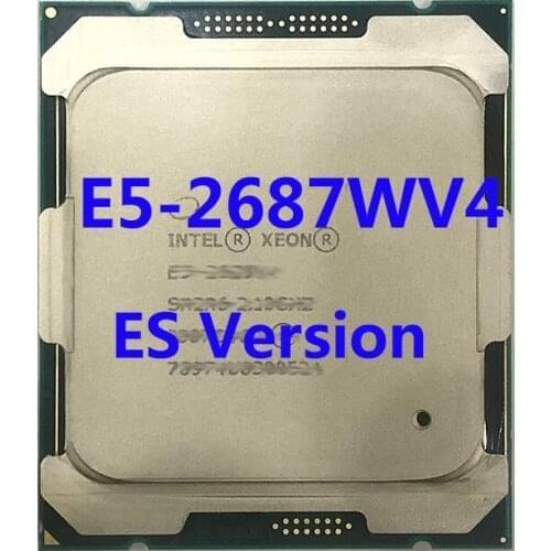 E5-2687WV4 ES Version Intel Xeon CPU Processor 2.9ghz 12-Core 30mb SmartCache TPD 160W FCLGA2011-3 For X99 Motherboard