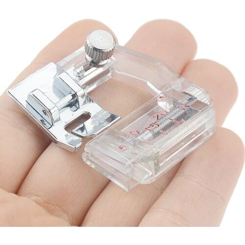 1pcs Adjustable Bias Tape Snap On Foot Ajustable Binding Snap-On Bias Binder Sewing Machine Part Presser Feet