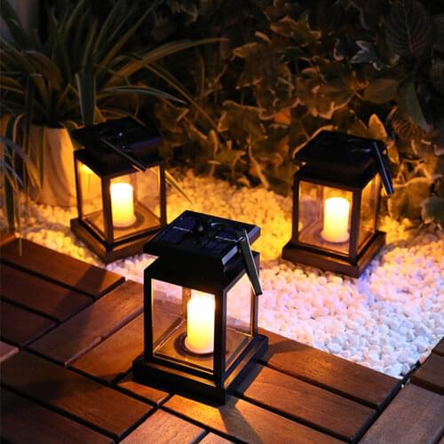 Outdoor Solar Palace Lantern Lawn Camping Decoration Landscape Courtyard Garden LED Atmosphere Candle Light Christmas Lights