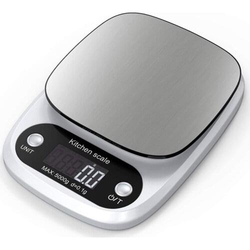 Digital Kitchen Scale, 0.1G / Max 5Kg Digital Scale with Great Precision, 0.1G Gram Scale, LCD Display and Tare Function
