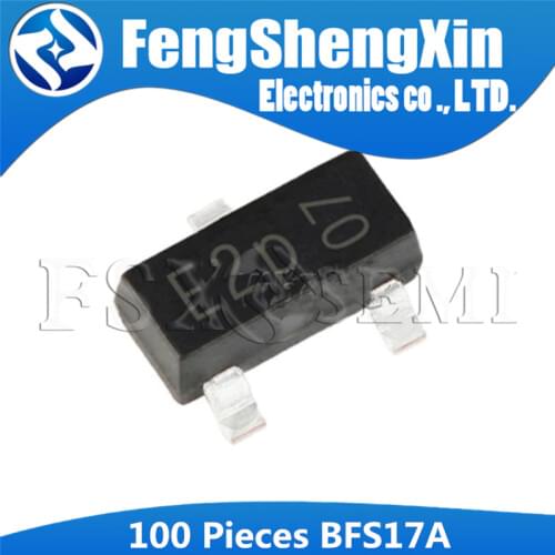 100pcs BFS17 BFS17A SOT-23 E2 E2W E2P high-frequency transistor SOT23