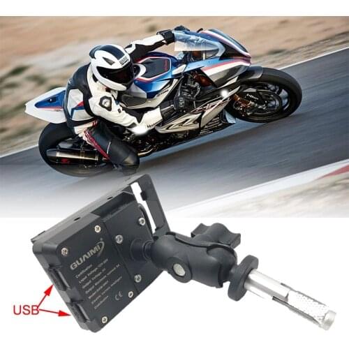 For BMW HP4 hp4 2012 2013 2014 Motorcycle USB Charger Mobile Phone Holder 4.0 to 6.3 inches GPS Navigation Bracket