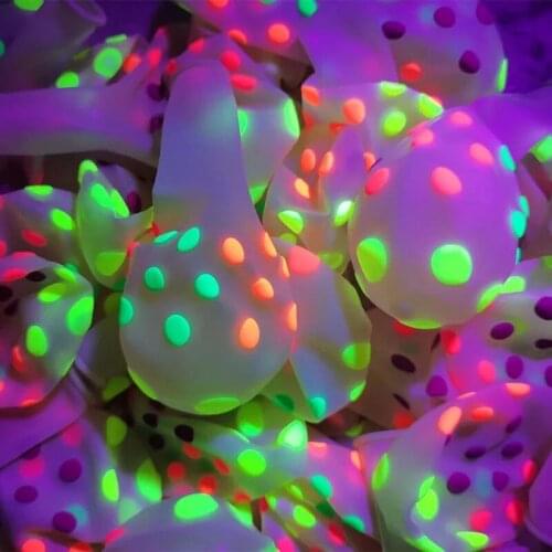 10pcs12inch fluorescent transparent wave dot latex balloon wedding birthday party Valentines day decoration