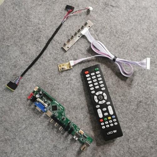 1366*768 WLED LVDS 40 Pin control drive card Kit For B133XTN01/B133XW01/B133XW02/B133XW03/B133XW04 display VGA+USB+AV panel