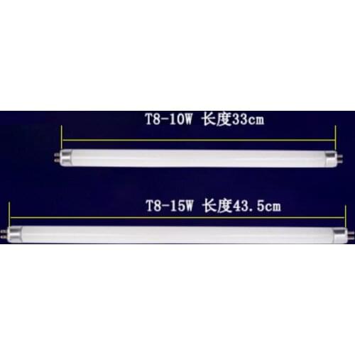 2pcs 10W 15W T8 UV tube Electric Insect Fly Killer UVA Lamp 365nm light bulb