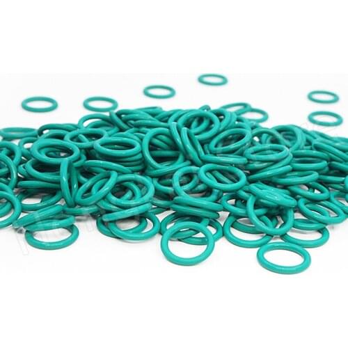 20pcs CS 2.4mm Green Fluorine Rubber O Ring OD 8-60mm FKM Seal Washer ID 3.2-55.2mm Good Oil Resistance