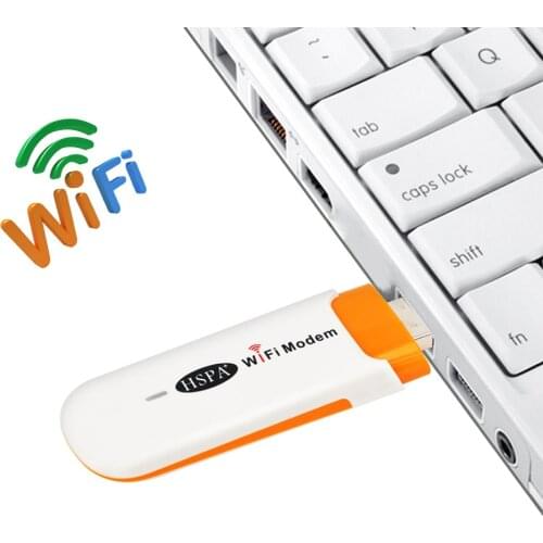 7.2Mbps Mini 3G USB Modem Wireless Router USB Wifi Dongle Mobile Wifi Router Hotspot with SIM Card Slot for Car/Outdoor Travel