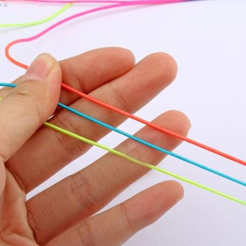 85m Rainbow Colourful Elastic Cord 1.2mm Thread Stretch String Craft for Beading Braiding DIY Jewelry E56C