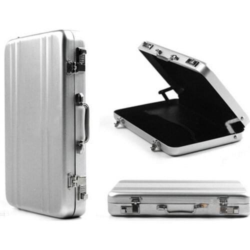 New Business ID Credit Card Holder Travel Suitcase Organizer Wallet Pocket Case Aluminum Metal Box