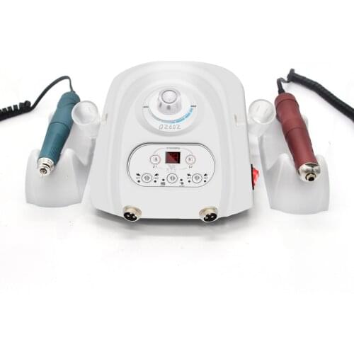FreeShipping 50000rpmBrushlessMicromotor QZ60ZDual handpiece and dual start Jewelry Nail Art Speed Foot ControlDental Laboratory