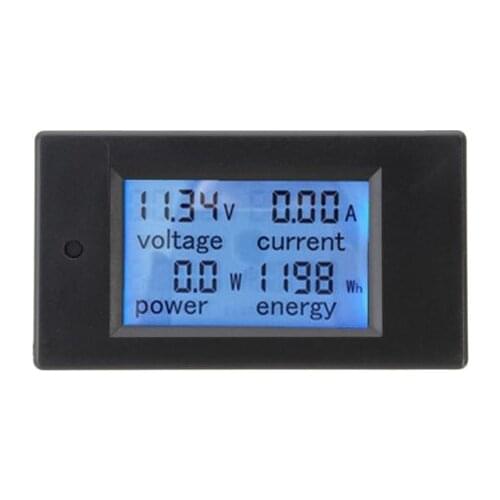 DC 20A LCD Combo Meter Voltage Current KWh Watt Car Battery Pannel Power Monitor diy electronics
