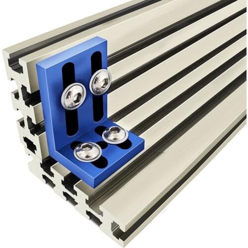 Woodworking Sawing Table Profile Fence System and Connecter Base ,Sliding Bracket Fence Stopper,CNC Laser Engraving T Track Slot