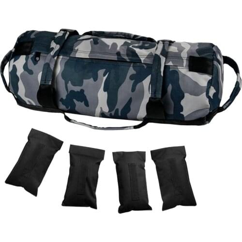 Fitness Heavy Duty Workout Sandbag with 4 Adjustable Filler Bags Training Weight Bags for Exercises Gym
