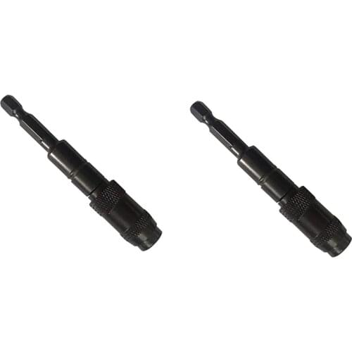 2Pcs Magnetic Screw Drill Tip Quick Change Locking Bit Holder with Spring Release Electric Screwdriver Drill