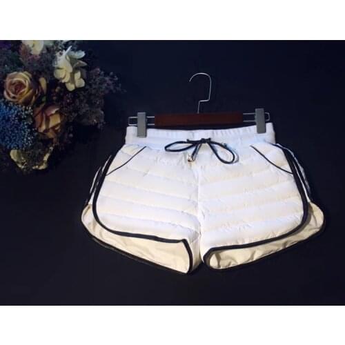 Short Pant 2020 Winter short down pant women white duck down pants short design winte trousers down outerwear loose clothing