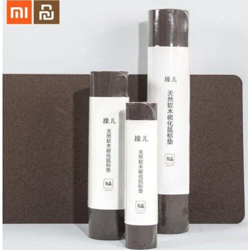 In stock xiaomi mijia natural cork carbonized mouse pad carbonized fragrance stain-resistant waterproof mouse pad Smart home