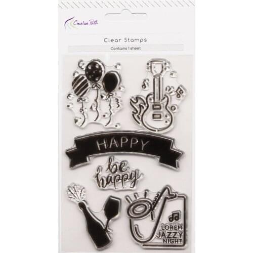 CRZCrafter Clear Stamps Seal Transparent Silicone Valentines Reusable DIY Crafts Scrapbooking Cardmaking Journaling Decorations