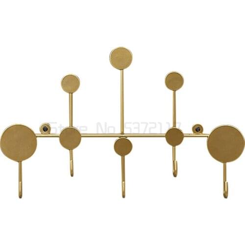 Creative clothes hook after entering the door key storage wall porch wall hanging no hole decoration fitting room clothes rack