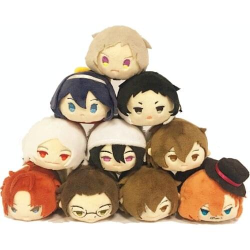 8.5cm Mascot Doll Anime Bungou Stray Dogs Dead Apple Stuffed Mochi Nakajima Atsushi Kunikida Doppo Dazai Plush Pendant Gift Toys